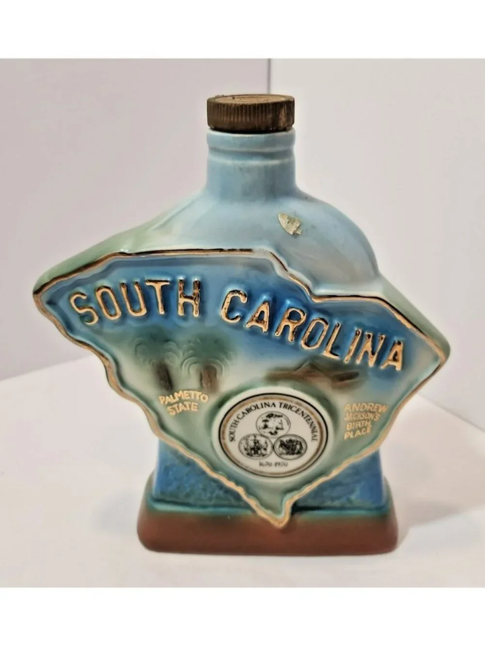 Jim Beam South Carolina Tricentennial 1970 Empty Decanter Regal China Bourbon